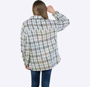 Vendeur de vêtements pour femmes de grande taille Vendeur de vêtements pour femmes <span class=keywords><strong>Surchemise</strong></span> <span class=keywords><strong>à</strong></span> <span class=keywords><strong>carreaux</strong></span> <span class=keywords><strong>à</strong></span> paillettes Chemise <span class=keywords><strong>à</strong></span> <span class=keywords><strong>carreaux</strong></span> Sherpa Chemise <span class=keywords><strong>à</strong></span> <span class=keywords><strong>carreaux</strong></span> <span class=keywords><strong>Veste</strong></span> pour femmes - Product Image 4