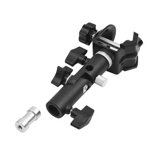 Abrazadera para estudio de fotografía, soporte de montaje con <span class=keywords><strong>Clip</strong></span> y soporte de luz con Reflector de paraguas y rosca adaptadora - Product Image 4