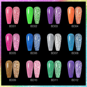 VENALISA เจลกากเพชรสะท้อนแสง,ยาทาเล็บกึ่งถาวรกันแสงยูวีเจลเคลือบเงาประกายแวววาวสินค้าใหม่ - Product Image 6