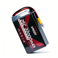 Batterie lithium-ion semi-solide JAHORN haute capacité 22000mAh 25C 6S 23.1V LCO 1000 cycles pour drone FPV, pochette LIVH -40-60