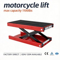 Lève-moto multifonctionnel à ciseaux hydraulique à double usage pour moto