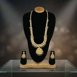 Venta al por mayor 14K 18K 24K chapado en oro collares largos de moda, joyería tradicional, joyería de formación, joyería llena de oro Oro Joyeria. - Product Image 4