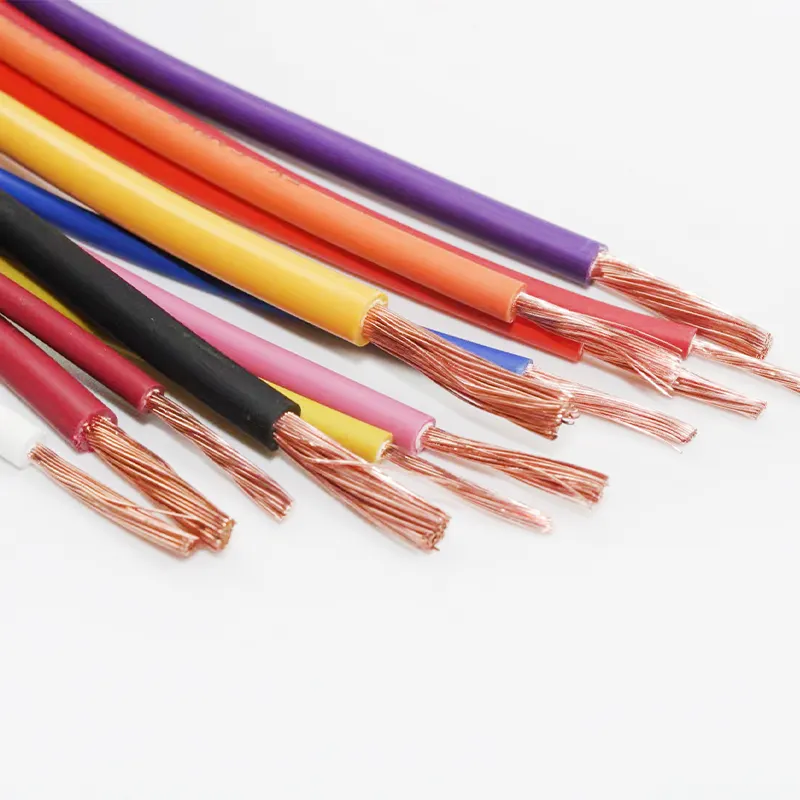 Cable eléctrico automático de cobre trenzado de 1,25mm con aislamiento de PVC estándar japonés de bajo voltaje AV AVS AEX