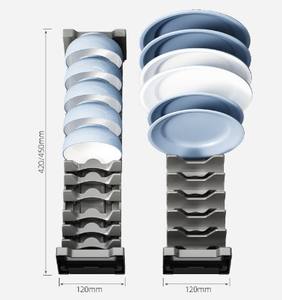 Étagères de <span class=keywords><strong>cuisine</strong></span> tiroir porte-vaisselle séparation de la maison mettre plats égouttoir plaque placard vaisselle supports de rangement - Product Image 4