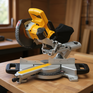 Cordless Radial Mitre Saw 184mm 18V Battery Powered Cutting <b>Tool</b> For Woodworking - Product Image 3