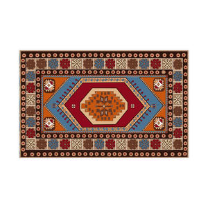 Tapis géométrique vintage rectangulaire imitation cachemire antidérapant pour la décoration de la maison, salon, entrée, chambre à coucher, tapis de sol H 2479 286 - Product Image 1