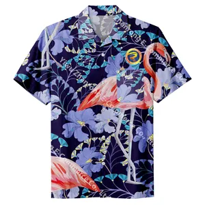 Hawaiian Sets Men's Vintage Casual Loose fitting Hong Kong Style Beach Vacation Short Sleeve Shirts and Shorts