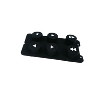 Claviers personnalisés, claviers à boutons en caoutchouc de silicone hautement élastique, pavé tactile en silicone noir, clavier conducteur pour appareils électroménagers