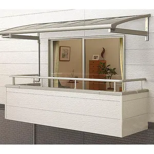 Extérieur Diy Étanche <span class=keywords><strong>Prix</strong></span> Fenêtre Aluminium Toit Polycarbonate Couverture De Pluie <span class=keywords><strong>Terrasse</strong></span> Balcon Patio Couverture Auvent Auvent Auvent - Product Image 1