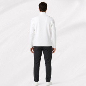 Camiseta de Manga Larga con Media Cremallera para Hombre, Mezcla de <span class=keywords><strong>Lana</strong></span> Merino, 200 g/m², Piqué, Capa Base para Exteriores, OEM - Product Image 4