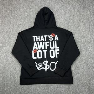 Grosir banyak Hoodie sirup batuk pria kualitas tinggi cetak uniseks Hoodie pakaian jalanan kustom katun - Product Image 3