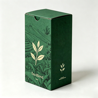 Boîte d'emballage en papier ondulé personnalisée, faite à la main, pliable, pour le thé, le café, les cosmétiques