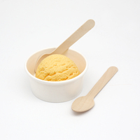 Ensemble de couverts jetables en bois biodégradable : cuillère, fourchette, couteau
