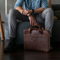 Sacoche fine pour ordinateur portable, idéale pour les trajets professionnels, sacoche légère et résistante à l'eau pour les voyages d'affaires et le bureau