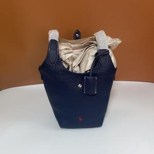 Nouveau 2026 Sac seau compact en cuir véritable grain litchi, style <span class=keywords><strong>Polo</strong></span> <span class=keywords><strong>Basket</strong></span>, pour femme, disponible en stock transfrontalier, porté épaule, bandoulière, main et cabas - Product Image 4