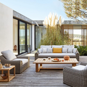 Italienisches Design Outdoor-Gartensofas Patio-Lounge-Sets aus Rattan und Korbgeflecht mit <span class=keywords><strong>Sofa</strong></span>, Stuhl und Tisch für Poolbereiche – Alibaba Lieferant und Hersteller - Product Image 2