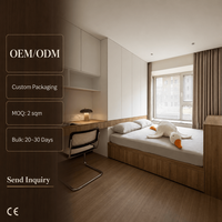 Plateforme de lit Tatami sur mesure avec rangement intégré, système de chambre à coucher en bois convertible, design moderne pour salle de bain, appartement, villa, 5+ tiroirs