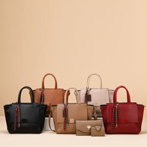 Nieuwe collectie mode handtassen 3-delige set hoge kwaliteit grote dames schoudertas set met portemonnees trendy luxe handtassen voor vrouwen portemonnee - Product Image 2