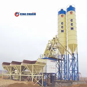 Stationary concrete batching plant Concrete machinery HZS60/90/120/180 Mixing Plant