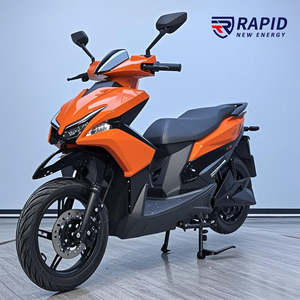 Motocicletas eléctricas de 1500W para adultos Potente moto de carreras con faros redondos dobles 80 km/h Velocidad máxima 1500W Potencia - Product Image 4