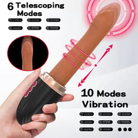 Automatischer G-Punkt-Schub Einziehbares Sexspielzeug Teleskop-Dildo vibrator Weibliche Masturbation Sex Machine Made High Silicone