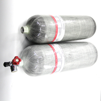 Cylindre en matériau composite Alsafe 3l 6.8l 9l 4500psi/3000psi, fibre de carbone, air, gaz, oxygène