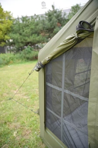 Tenda Gonfiabile di Lusso 8 mq in Tessuto Oxford Rifugio da <span class=keywords><strong>Campeggio</strong></span> Bianco <span class=keywords><strong>Luna</strong></span> Tenda Glamping con Lucernario Produzione Diretta - Product Image 2