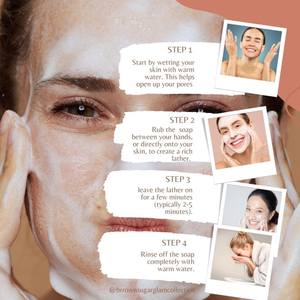 Savon pour le visage éclaircissant à la vitamine <span class=keywords><strong>C</strong></span>, au citron biologique, au curcuma et à l'acide kojique pour les taches brunes - Product Image 5