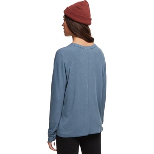 Wholesale T-Shirts Basic loose rib <b>top</b> women long sleeve ribbed <b>Top</b> - Product Image 4