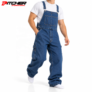 Wholesale Cotton Denim Bib Overalls Utility Pockets <b>Mens</b> Overalls for Fashion Retailers Bulk Order Supply - Product Image 4