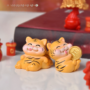 ของตกแต่งภูมิทัศน์รูปเสือปีใหม่, <span class=keywords><strong>บอน</strong></span>ไซ, ไม้อวบน้ำ, ประทัดขนาดเล็กปี 2022, โคมไฟ, งานฝีมือและของตกแต่ง - Product Image 4