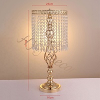 HY décoration de mariage événement et fête fournitures Table pièce maîtresse cristal perle rideau décoration mariage fleurs titulaire