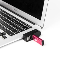 Mini Hub USB 3.0 rotatif en alliage d'aluminium à 4 ports et station d'accueil pour ordinateur portable, souris, clavier, imprimante, appareil photo
