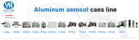 Ligne de machine à fabriquer les canettes vides désodorisantes en aérosol d'aluminium