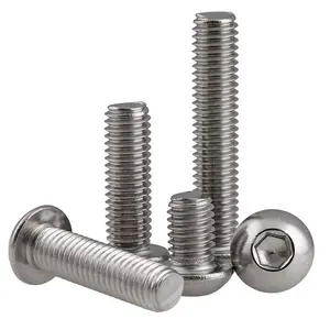 ISO7380 Allen Hex Drive Pan Head Round Button Head Hexagon Socket Machine Screw For Industry