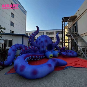 Tùy Chỉnh Âm Nhạc Đạo Cụ Biển Động Vật Màu Xanh Inflatable Lớn Bạch Tuộc - Product Image 6