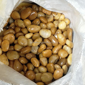 Pietre di <span class=keywords><strong>Fiume</strong></span> Naturali Colorate Gialle Lucidate Miste, Ciottoli Decorativi per Acquari e Piante, Rocce per Paesaggistica da Giardino Esterno, Non Tossiche - Product Image 4