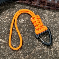 Mosquetón Triangular con Cordón de Paracord de 19 cm, Gancho para Colgar Equipo de Camping para Tienda de Campaña/Mochila, 8 Colores, Personalización OEM