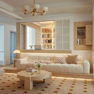 Meuble mural complet en bois moderne et minimaliste personnalisé avec un design élégant pour appartements, villas et hôtels - Product Image 1