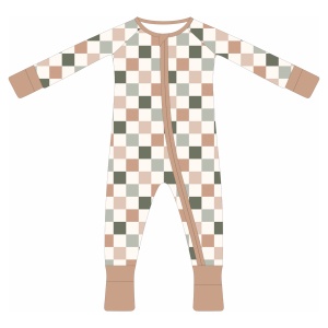 Stampa personalizzata in fibra di bambù bambino bidirezionale con cerniera Unisex pigiama per cuccette comodo pigiama traspirante per bambini - Product Image 5