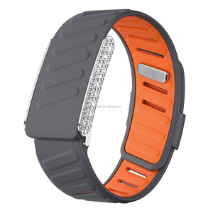 Bracelet en silicone de luxe Handodo avec diamants brillants pour WHOOP 5.0, style Scrunchie, avec boucle auto-agrippante, résistant à la transpiration, en caoutchouc souple pour femmes - Product Image 1