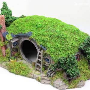 Reptil Caja Refugio Ornamento Gran Acuario Decoración Hobbit Casa Cueva Pescado Escondite - Product Image 2