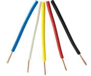 Cable de construcción de diseño thw/tw, 8awg, 10awg, 12awg, 14awg, 16awg, para el mercado americano