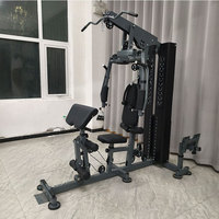 PINJIAN Appareil d'Entraînement Complet de Force, Équipement de Gym Multifonctionnel d'Intérieur, Poste Unique
