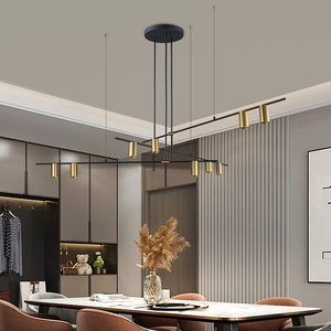 Lampadario Personalizzato Stile DLSSLIGHTING, Lampada a Sospensione con Anelli Dorati, Decorazione Casa, Minimalista Moderno LED - Product Image 5