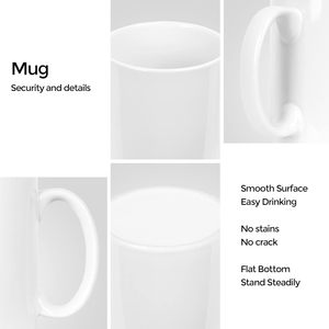 Harebe 22 Oz Extra <b>Large</b> Ceramic Coffee <b>Mug</b> White Microwave Safe Dishwasher Safe Big Capacity Handle For Dad Men - Product Image 3