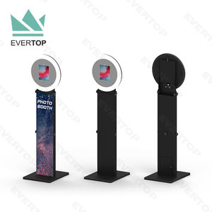 PBF03 Portatile 10- 13 '''Anello a LED per iPad foto Booth macchina per iPad Photobooth Selfie <span class=keywords><strong>Photo</strong></span> Booth chiosco per 2025 iPad - Product Image 1