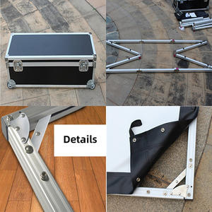 Yinzam 100 Pantalla <span class=keywords><strong>de</strong></span> proyector plegable rápida portátil para exteriores <span class=keywords><strong>de</strong></span> 120 pulgadas con soporte plegable 16:9 8K 4K pantalla <span class=keywords><strong>de</strong></span> cine - Product Image 3