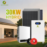 Système solaire domestique complet 10Kw 25Kw 30Kw, système d'alimentation hybride solaire pour grande maison