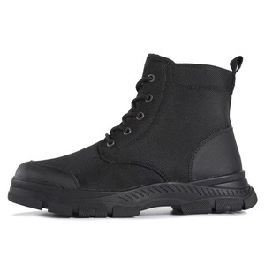 Bottes de neige noires imperméables pour hommes, antidérapantes, épaisses et chaudes, pour l'extérieur, taille 40 - Product Image 1